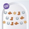 Big Dot of Happiness My First Rodeo Garland Banner Little Cowboy 1st Birthday Party Backdrop 30 Feet of Cord 15 Double Sided Paper Western Shapes - 2 of 4