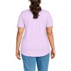 Lands' End Women's Short Sleeve Power Performance Scoop Neck Curved Hem Tunic Tee - 2 of 4