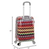 Rockland Vision Hardside Spinner Wheel Luggage Assorted/Multicolor Carry-On 20-Inch - 4 of 4