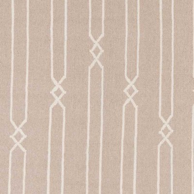 Enola 2' x 3' Beige and White Wool Geometric Area Rug