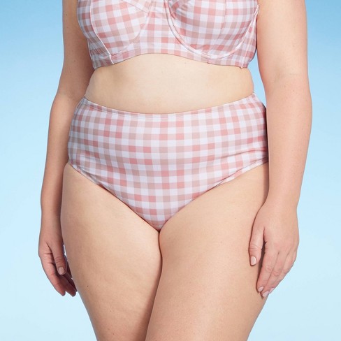 Plus Size Spring It On Me High Waist Bikini Bottom - Sol™ Pink Target
