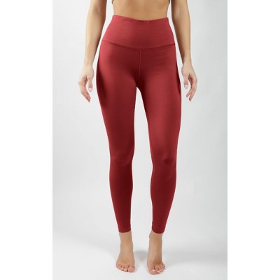 Yogalicious Womens Lux Ultra Soft High Waist Squat Proof Ankle Legging -  Pacific - Large