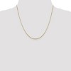 Black Bow Jewelry 1mm 14k Yellow Gold Octagonal Box Chain Necklace - 2 of 4