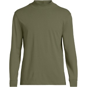Lands' End Men's Super-T Mock Turtleneck - 1 of 2