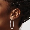 Black Bow Jewelry 2mm, Sterling Silver, Classic Round Hoop Earrings - 40mm (1 1/2 Inch) - 3 of 4