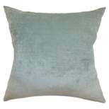 Aqua Velvet Square Throw Pillow (18"x18") - The Pillow Collection
