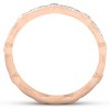 Pompeii3 1/3ct Diamond Eternity Wedding Ring 14K Rose Gold - 2 of 4