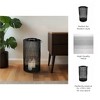Hurricane Lantern Metal Modern Openwork Frame 26" Black Finish for Home Office Bedroom Living Room Decor - 3 of 4