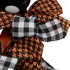 Northlight Witch with Bows and Ornaments Halloween Wreath - 24" - Orange and Black - Unlit - 3 of 4