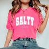 Simply Sage Market Women's Salty Varsity  Short Sleeve Garment Dyed Tee - 2 of 2