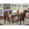 HomeStock 5-Pc Mahogany Finish Solid Wood Top - Dining Room Set - Seats 4 - 2 of 4