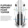 FlexPedic Flippable 2in Thick Carbon Memory Foam Mattress Topper w/ Cover, Queen - 4 of 4