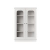 FUFU&GAGA Wooden Glass - Door Display Cabinet Storage Cabinet- 4 - Shelf Organizer for Kitchenware & Decor Accent Cabinet - 4 of 4