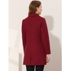 INSPIRE CHIC Women's Turn Down Collar Single Breasted Winter Outwear Overcoat - 4 of 4