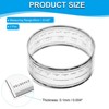 Unique Bargains PET Plastic Folding Film Flexible Ruler with R Angle and Width Lines 2 Pcs - 2 of 4