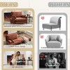 PAGED Convertible 3-in-1 Accent Lounge Chair Bed with Side Pockets & 3 Pillows,Upholstered Sleeper Chair Sofa for Living Room,Study - 4 of 4