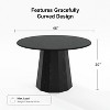 Dovelina Round Dining Table Modern Wood Kitchen Table for 4 People - 46" - image 4 of 4