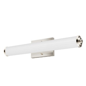 24" 2-Light Holly Grove Cased White Glass Bathroom Vanity Wall Light - Hunter Fan - 1 of 4