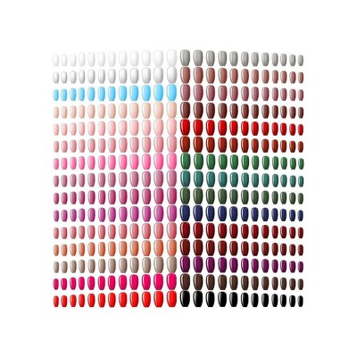 LOVELAY CREATIONS 720 Pieces Medium Square Press-On Nails