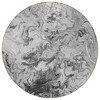 Gray Charcoal And Silver Abstract Washable Indoor Outdoor Area Rug - 4 of 4