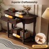 Sapphtopaz TV Stand Entryway Table with Top Drawer and Open Shelf Narrow Console Table with Open Storage for Hallway, Bedroom, Living Room - 4 of 4