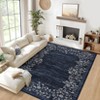 Washable Non-Slip Rugs for Living Room Border Floral Large Area Rugs - 4 of 4