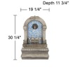 John Timberland Manhasset Modern Cascading Spout Bowl Outdoor Wall Water Fountain 30 1/4" for Yard Garden Patio Home Deck Porch Exterior Balcony Roof - 4 of 4