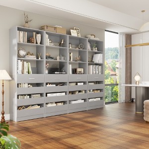 Aheaplus Closet System with 4 Drawers and Adjustable Shelves - 1 of 4
