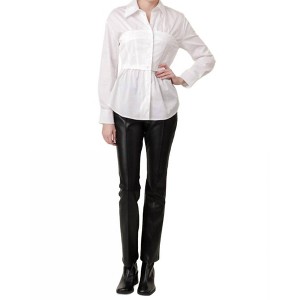Women's Rene Poplin Top - line and dot - 1 of 4