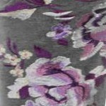 medium heather grey floral embroidery