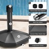 Crestlive Products Patio Umbrella Base 30LBS Heavy Duty Outdoor Patio Market Umbrella Stand for Deck, Poolside, Balcony, Wind-Resistant Design Black - 2 of 4