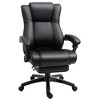 Vinsetto Executive High Back Office Chair Executive Computer Desk Chair with PU Leather, Adjustable Height and Retractable Footrest, Black - 2 of 4