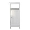 AndMakers 12.6 in. W. x 11.81 in. D x 31.5 in. H White Linen Cabinet with 1-Shelf - 4 of 4