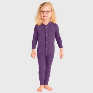 City Threads USA-Made Kids' Soft & Cozy Thermal Union Suit - Boys/Girls/Infants/Toddlers One-Piece Christmas Outfit - 1 of 4