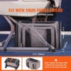 VEVOR Cat Carrier with Wheels, Airline Approved Rolling Pet Carrier with Telescopic Handle and Shoulder Strap, Dog Carrier with Wheels, Grey - 3 of 4