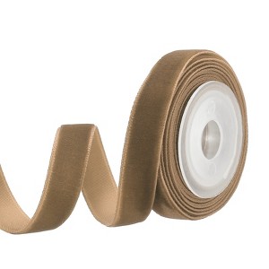 Unique Bargains Velvet Single-Faced Vintage Soft Craft Decorative Wedding Ribbon - 1 of 4