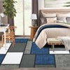 Large Geometric Machine Washable Rug with Rubber Backing for Living Room Modern Non-Slip Area Rug Easy-Cleaning Floor Carpet for Bedroom Dining Room - 3 of 4