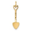 Black Bow Jewelry 14k Yellow Gold 3D Spade Charm - 3 of 4