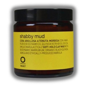 Oway Shabby Mud | Creates strong shape and definition | Achieves high sculpted hair styles with ease | - (1.7 oz) - 1 of 2