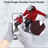 Unique Bargains Touchscreen Winter Anti-Slip Common Size Warm Hiking Gloves 8.7" x 3.5" 1 Pair - 4 of 4