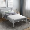 Tangkula Twin Size Bed Frame Platform Mattress Foundation with Headboard & Footboard Black/Silver - 2 of 4