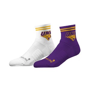NCAA University of Northern Iowa Half-Calf Knit Socks 2pk - 1 of 3