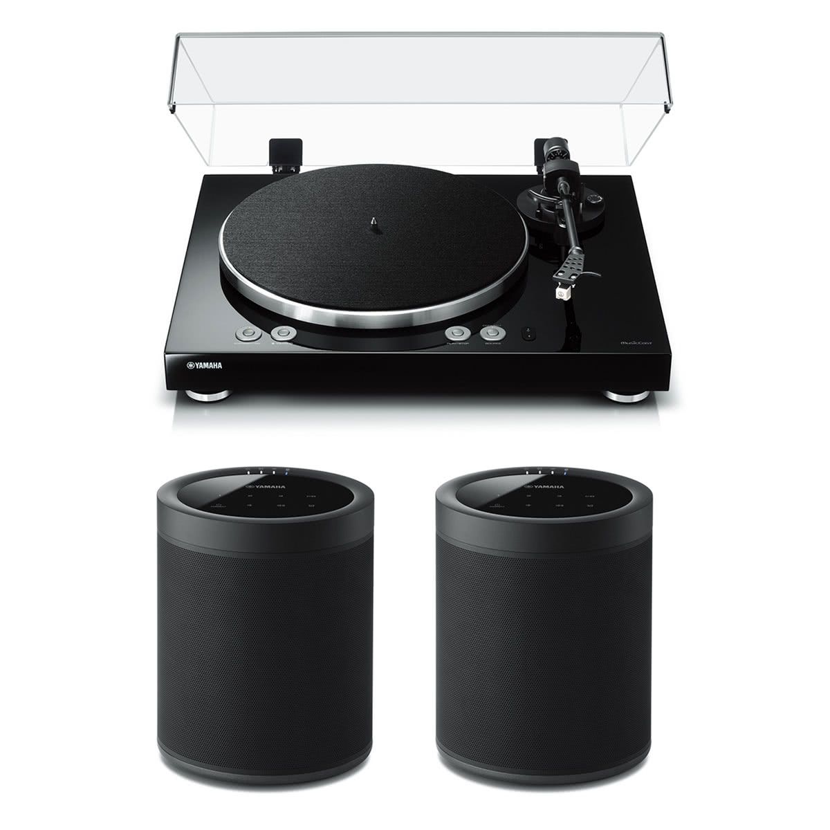 Yamaha MusicCast Vinyl 500 Turntable with MusicCast 20 Wireless Speakers - Pair