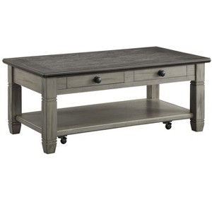 NicBex 48 Inch Rectangle Coffee Table with Casters and 2 Drawers for Living Room,Dining Room,Bedroom - 1 of 4