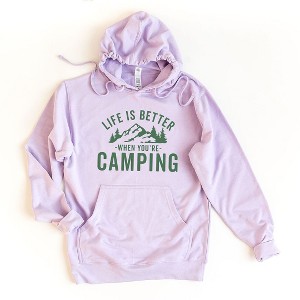 Simply Sage Market Women's Graphic Hoodie Life Is Better When You're Camping - 1 of 2