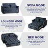 3 in 1 Convertible Sleeper Sofa Bed, Modern Pull Out Couch Bed, Adjustable Backrest - 3 of 4