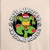Women's - Teenage Mutant Ninja Turtles - Have A Turtley Awesome Holiday Lightweight French Terry Wide Neck Long Sleeve Shirt - 2 of 4