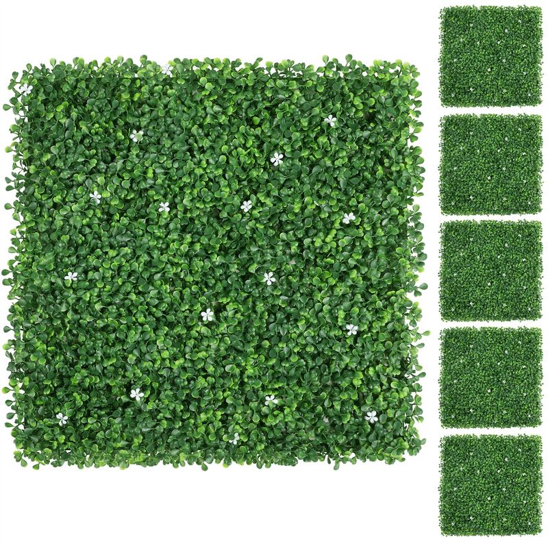 Yaheetech 20" x 20" Artificial Boxwood Hedge Panel Green, 1 of 11