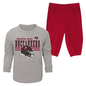 NFL Tampa Bay Buccaneers Boys' 2pk Pant and Long Sleeve T-Shirt Set - 1 of 3