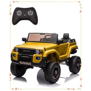 Toyota Licensed 24V Kids Electric Ride-On Car w/Parent Remote Control, 4WD/2WD Switch - 1 of 4